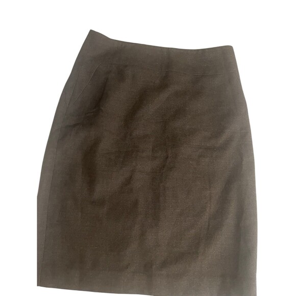 Banana Republic Skirt Mini Size 4 Stretch Lined Side Zip Brown - Picture 9 of 10